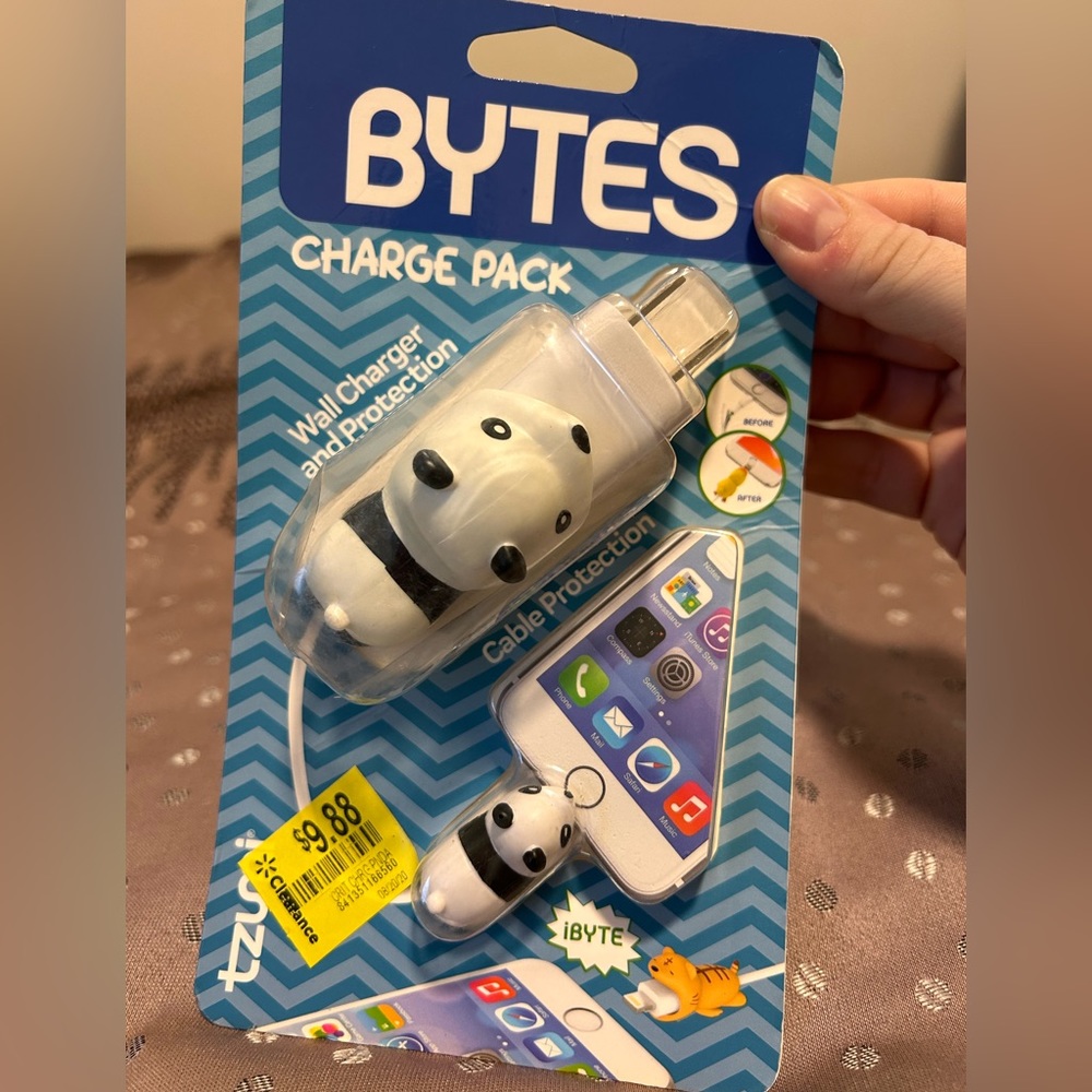 Wall charger and cable protector, comes with wall charger!